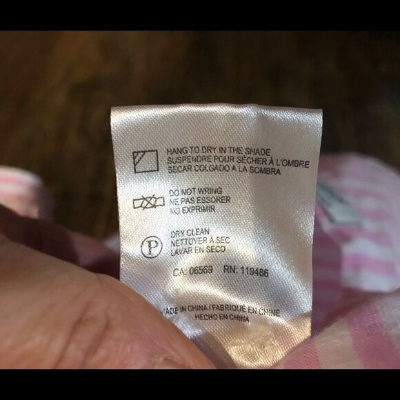 Heritage Sz M Pink White Classic Stripe Slim Fit Button Down Shirt - Picture 7 of 9